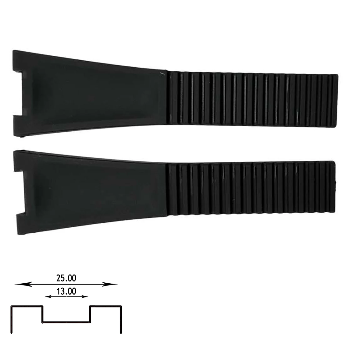 Silicone Watch Band for For Patek Philippe Nautilus 5711 5712 5712G 5726 5980 (13mm x 25mm) - Image 2