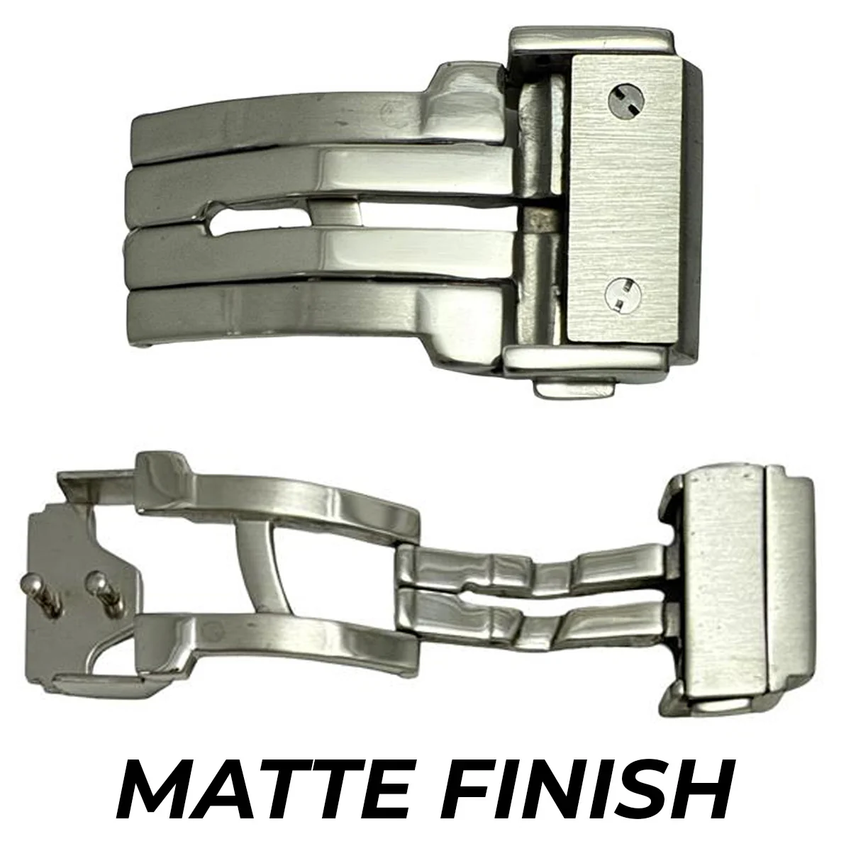 BC64, Stainless Steel Watch Matte Finish Buckle Fits Hublot Fusion (20mm~22mm)