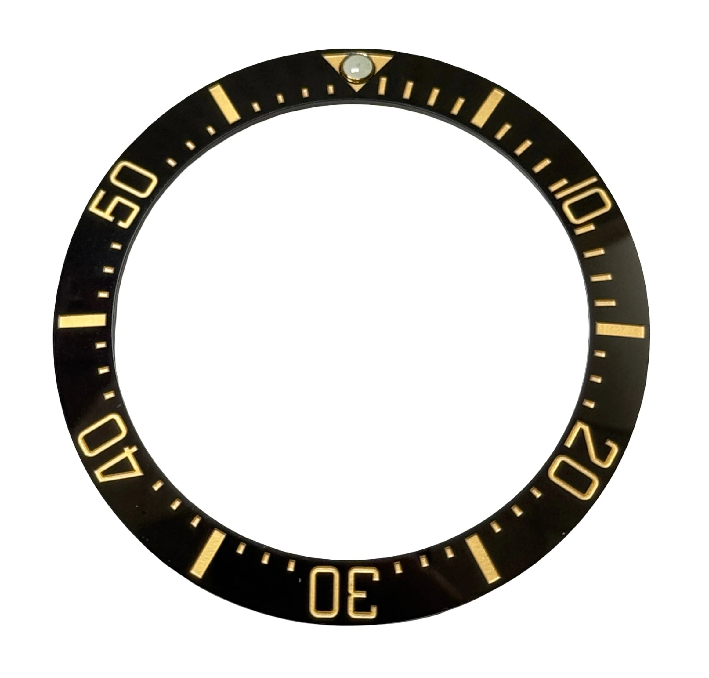 Swiss Quality 315-126603LN Bezel Insert (Black/Gold) to Fit Rolex Deepsea Sapphire Model