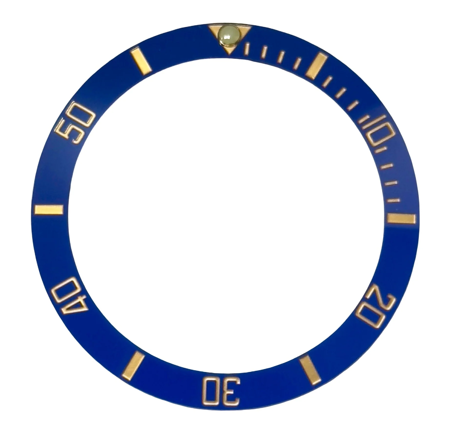 Swiss Quality 315-116613LB Bezel Insert (Blue/Gold) to Fit Rolex SUB Sapphire Model