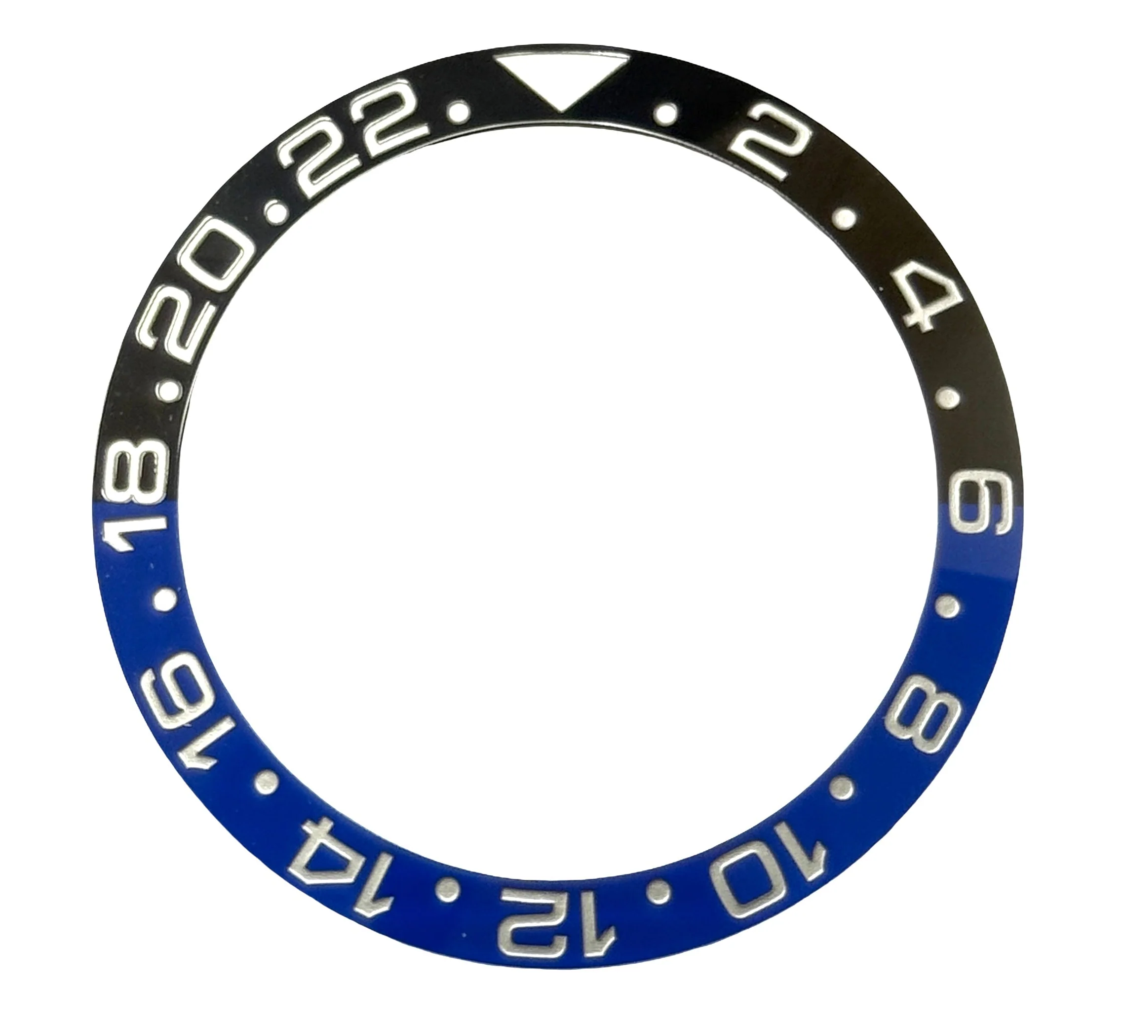 Swiss Quality 315-126710BLNR Bezel Insert (Black/Blue) to Fit Rolex GMT Batman Sapphire Model