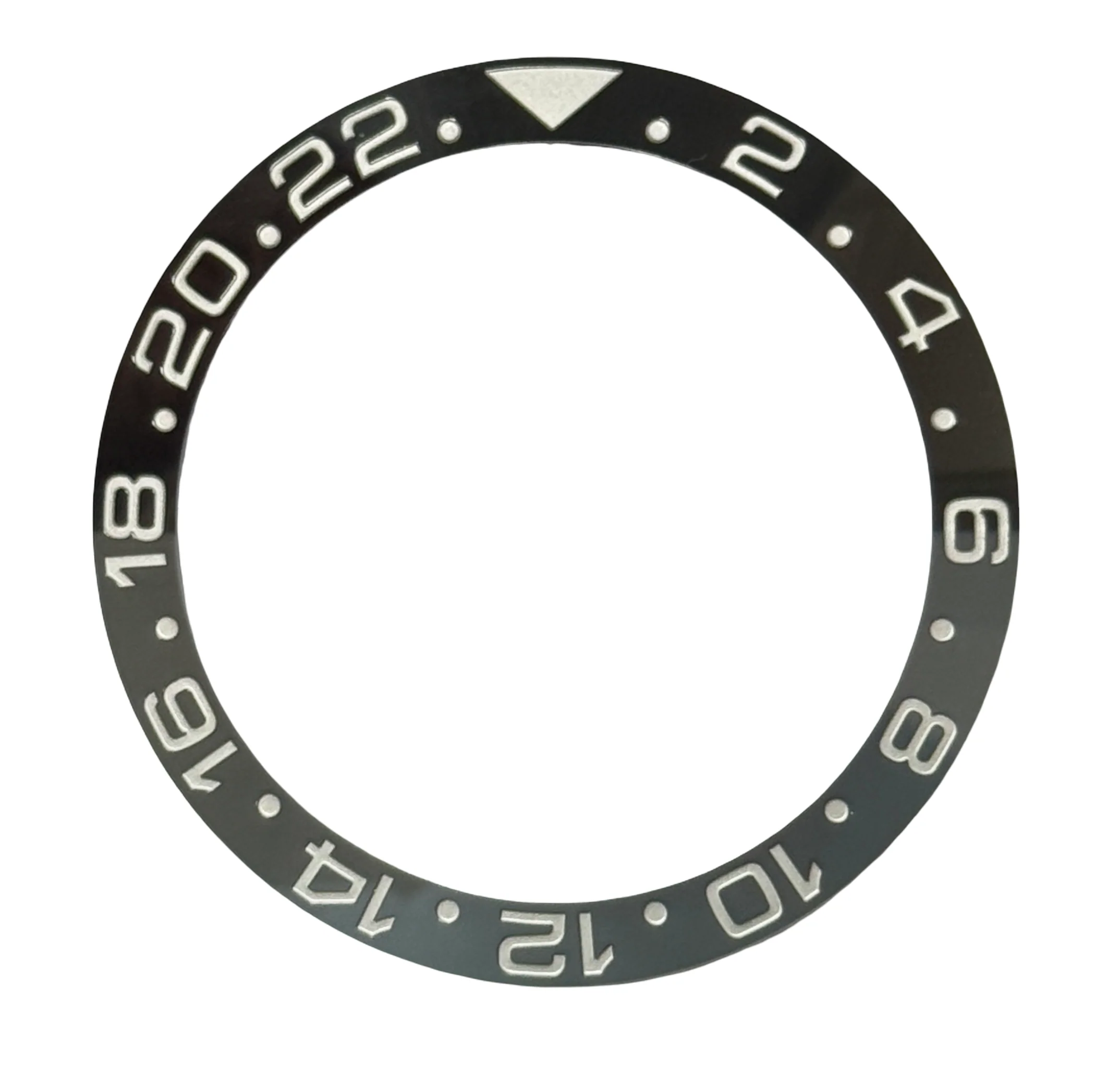 Swiss Quality 315-126710GRNR Bezel Insert (Black/Gray) to Fit Rolex GMT Bruce Wayne Sapphire Model