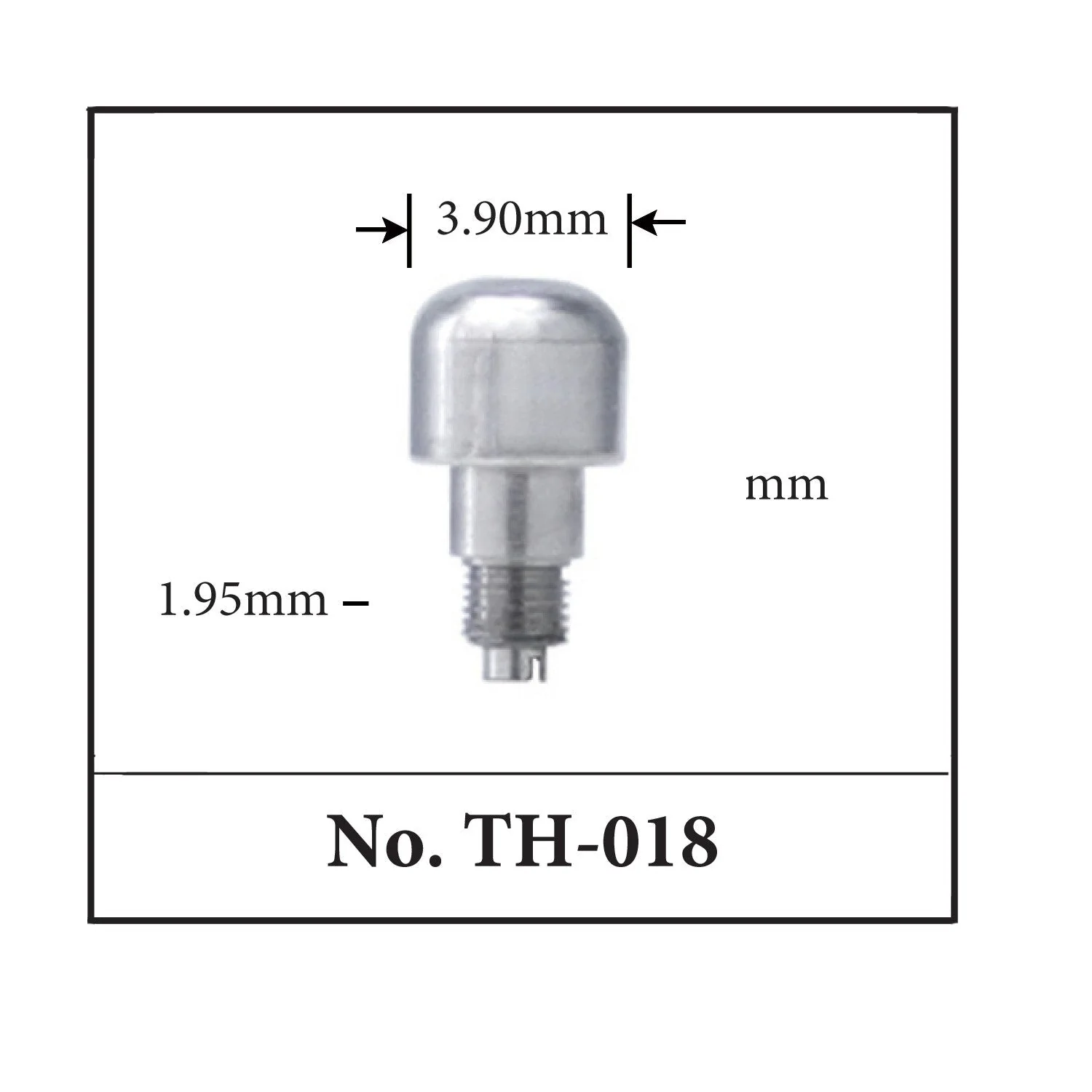 TH-018, Generic Pusher for TAG. (3.90mm x 7.00mm x 1.95mm)