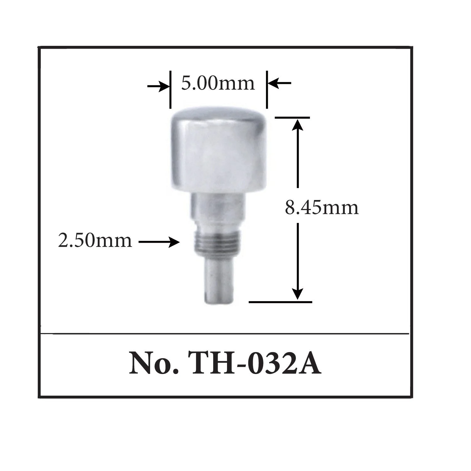 TH-032A, Generic Pusher for TAG. (5.00mm x 8.45mm x 2.50mm) - Image 2