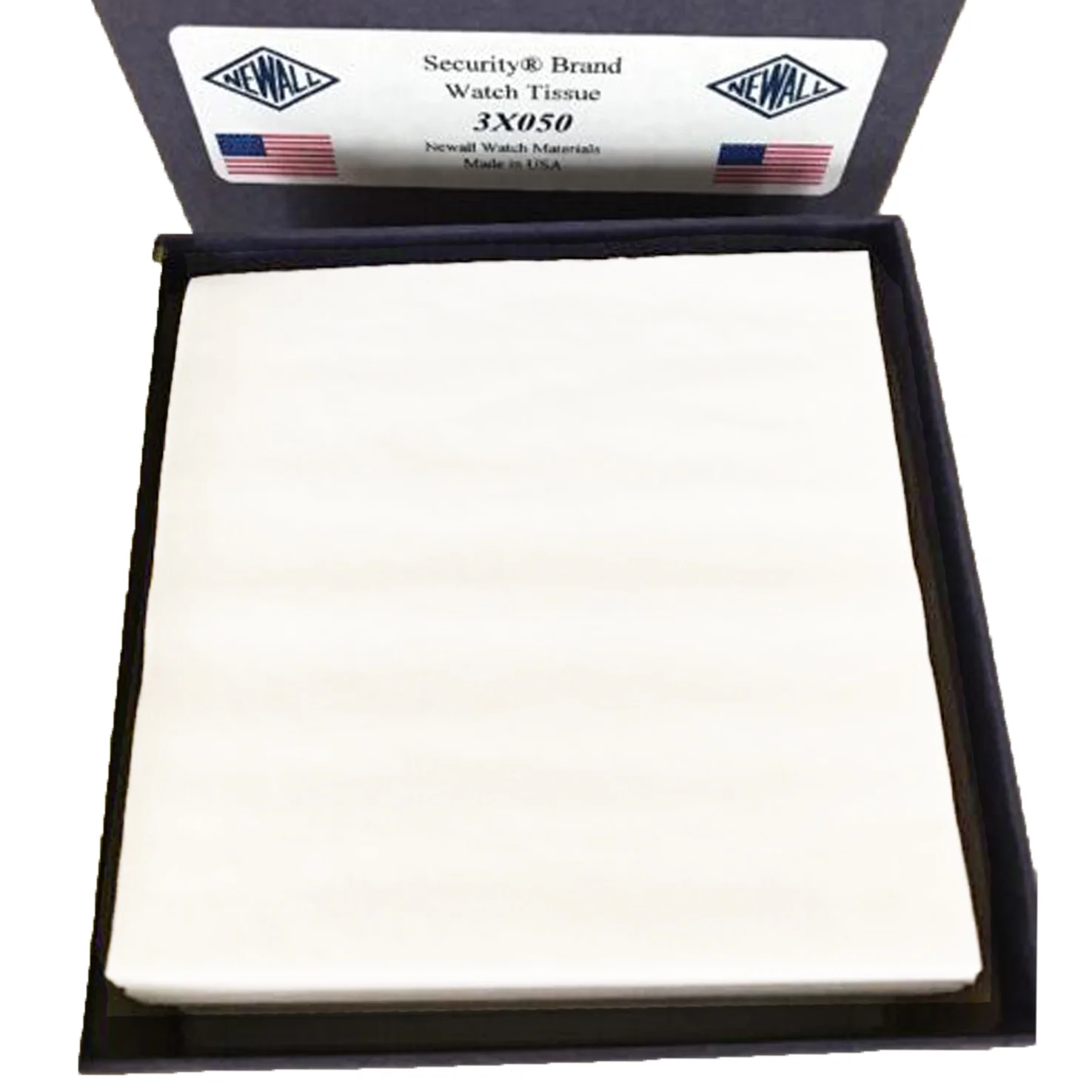 USA Made Newall Security Brand Lintless Anti Tarnish Watch Tissue 3X050 (Box 4x4 Sheets) - Image 2