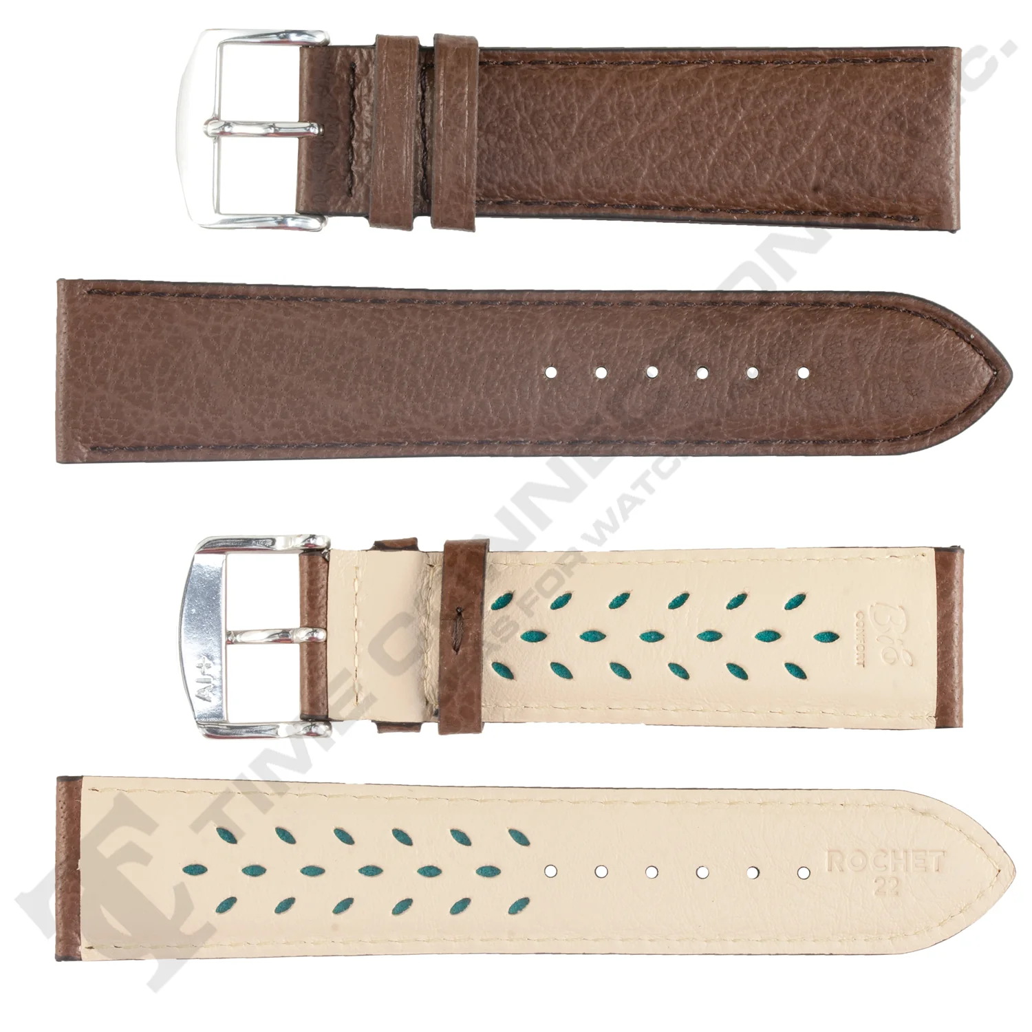 ROCHET ZRC No. 502 Buffalo Grain Fine Leather Aerocomfort Straps (10mm~22mm) - Image 4