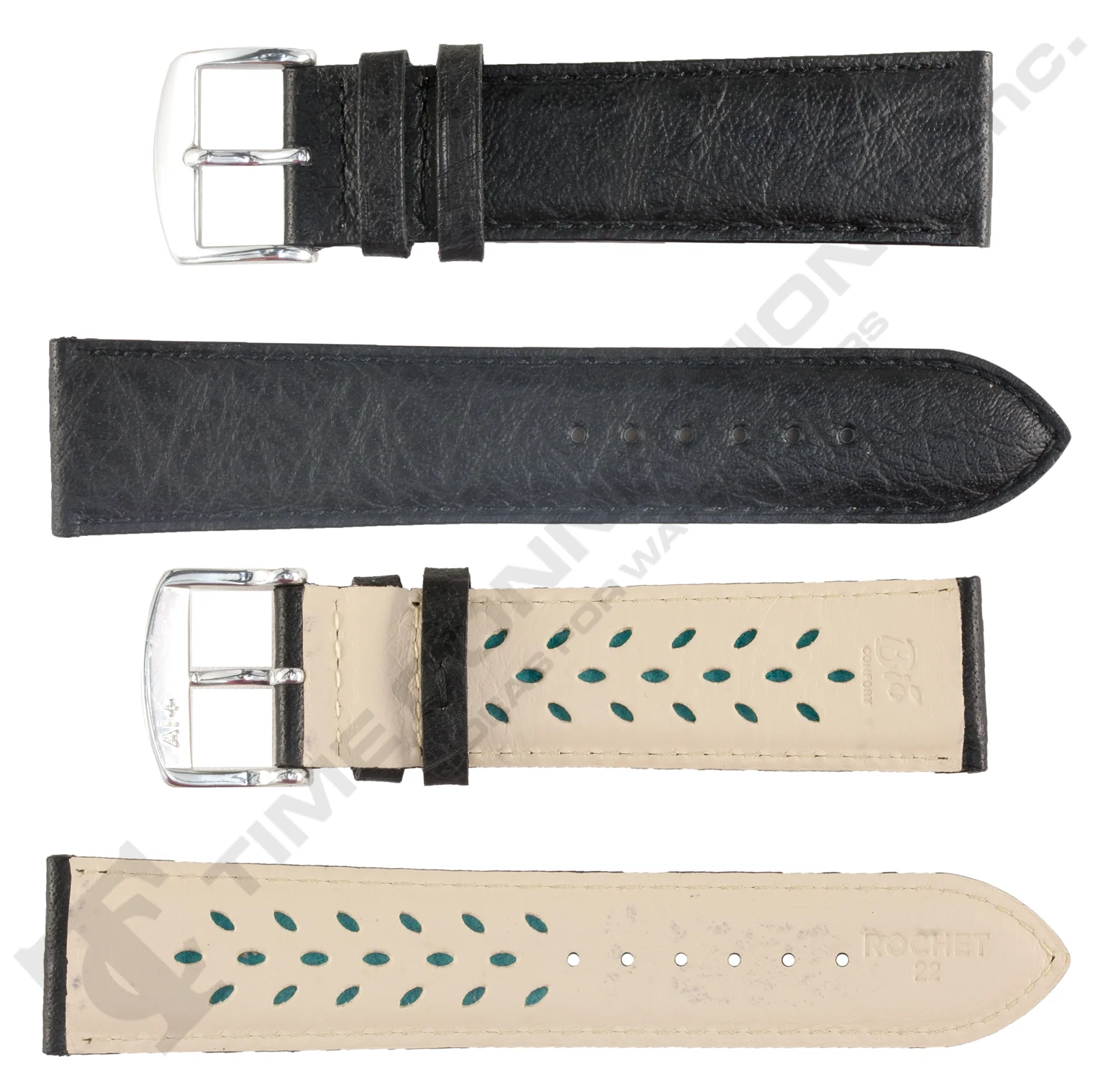 ROCHET ZRC No. 502 Buffalo Grain Fine Leather Aerocomfort Straps (10mm~22mm) - Image 5