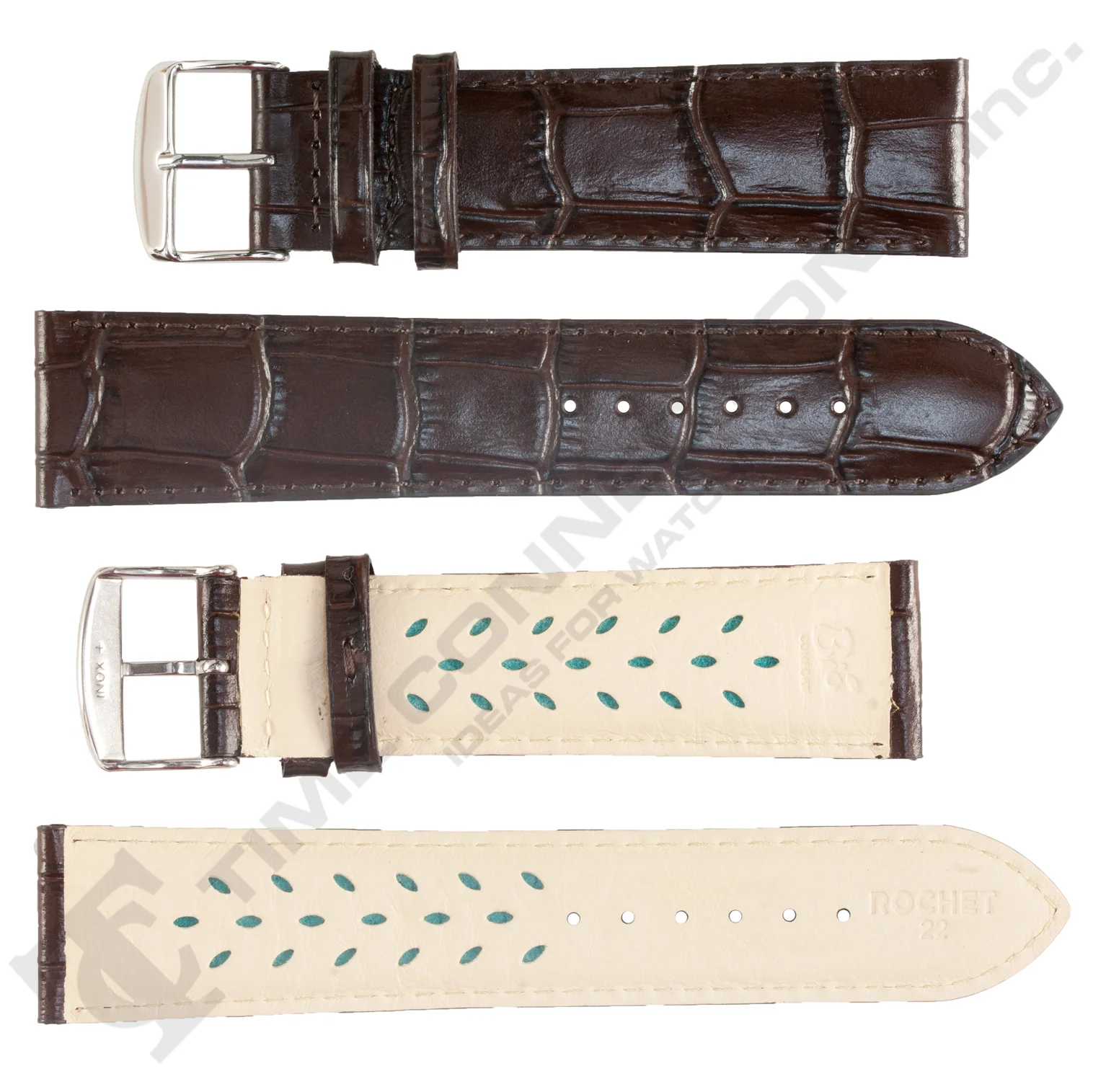 ROCHET ZRC No. 519 Alligator Grain Fine Leather Aerocomfort Straps (12mm~30mm) - Image 3