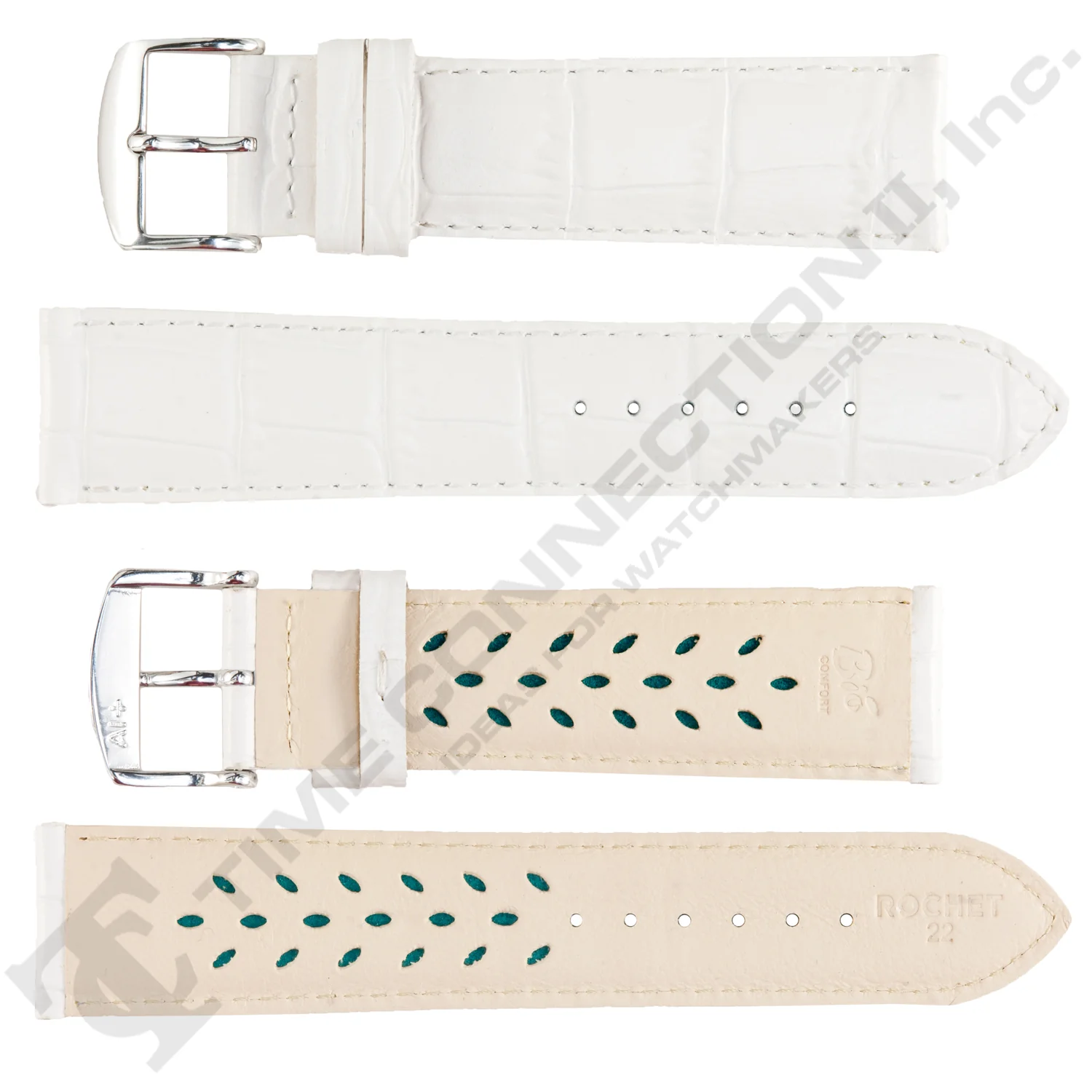 ROCHET ZRC No. 519 Alligator Grain Fine Leather Aerocomfort Straps (12mm~30mm) - Image 4
