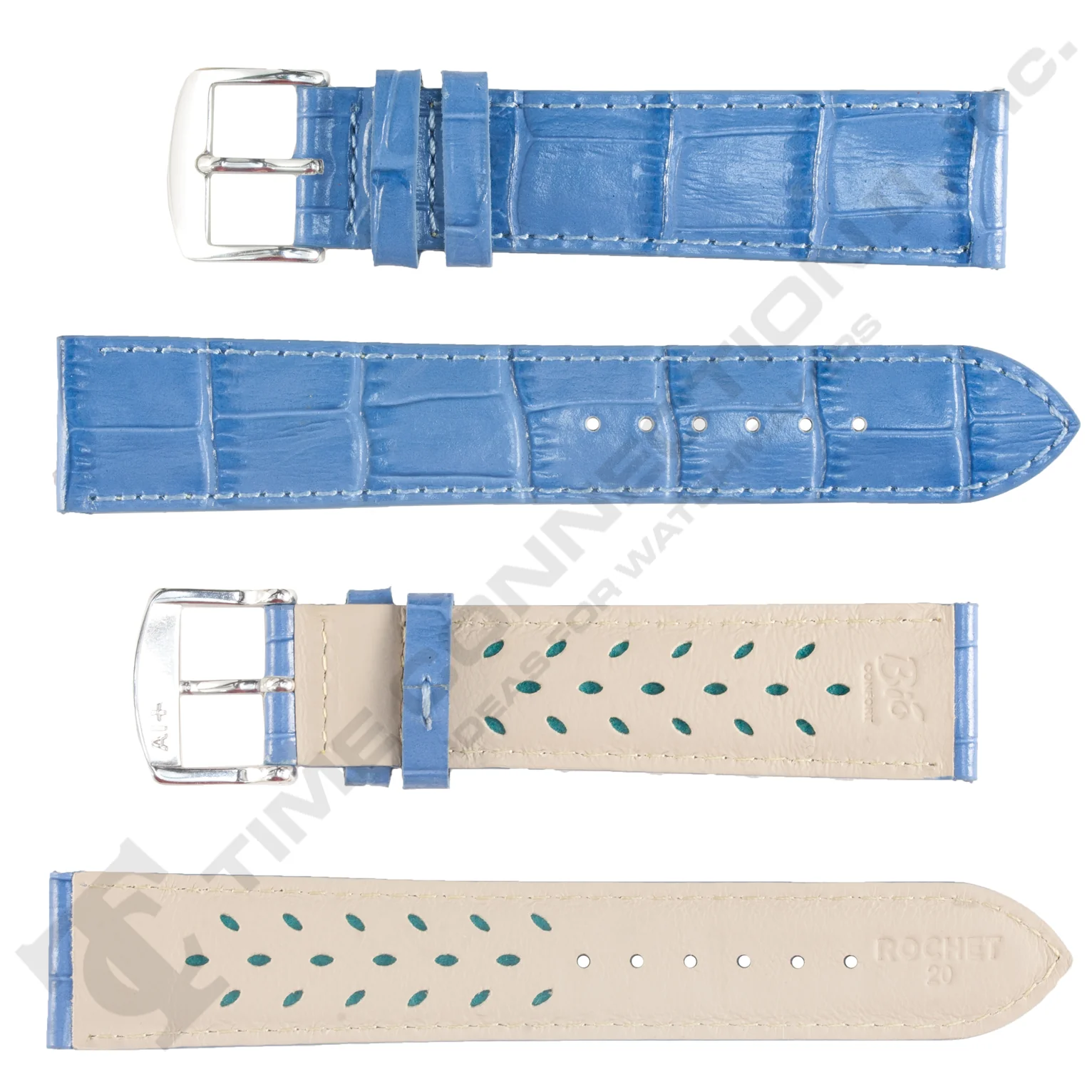 ROCHET ZRC No. 519 Alligator Grain Fine Leather Aerocomfort Straps (12mm~30mm) - Image 6