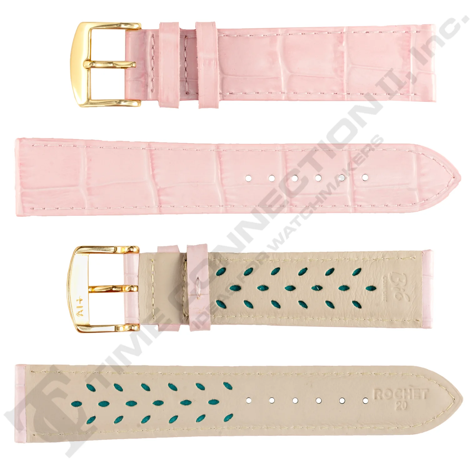 ROCHET ZRC No. 519 Alligator Grain Fine Leather Aerocomfort Straps (12mm~30mm) - Image 7
