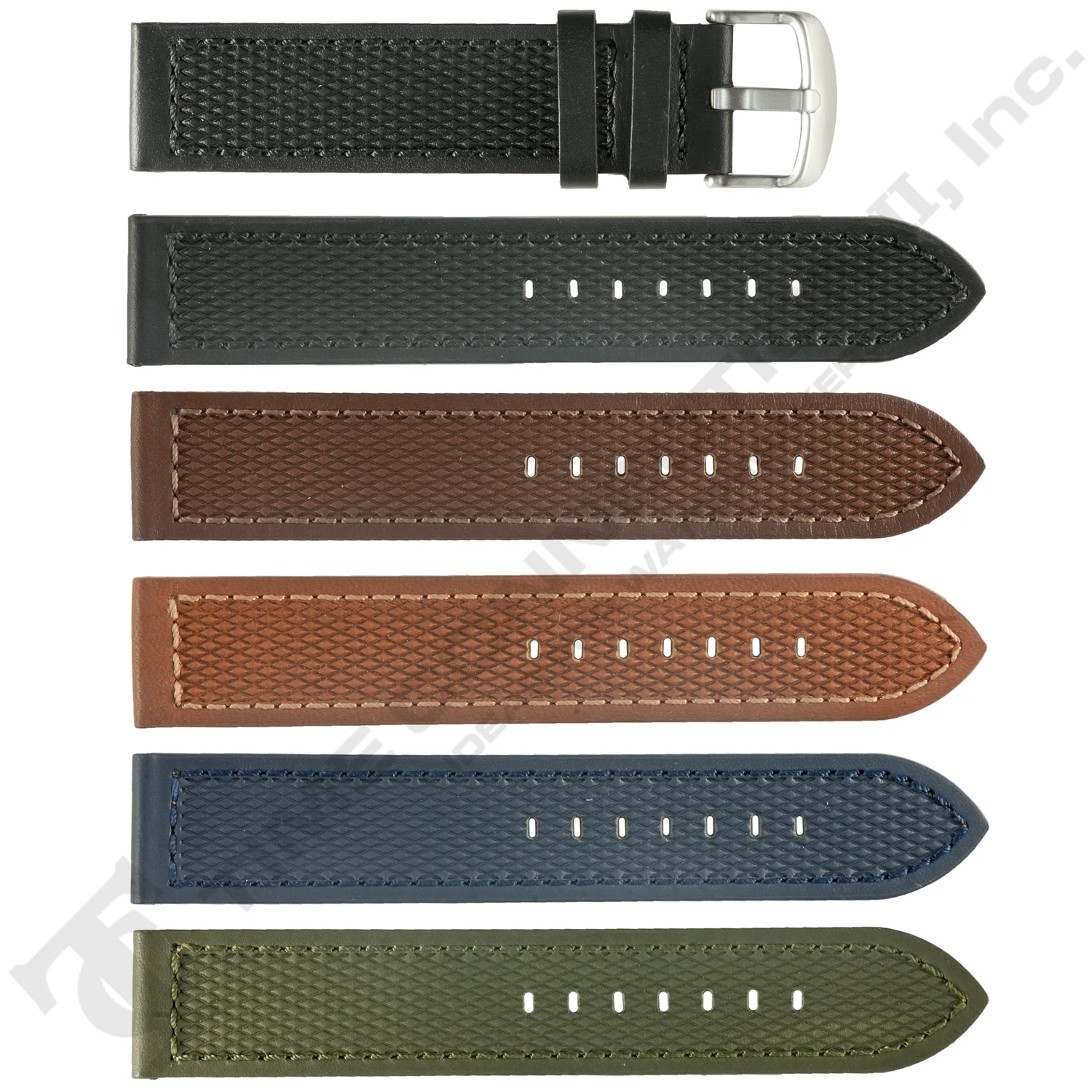 ROCHET ZRC No. 543 Neoprene Cowhide Grain Fine Leather Straps (18mm~22mm)