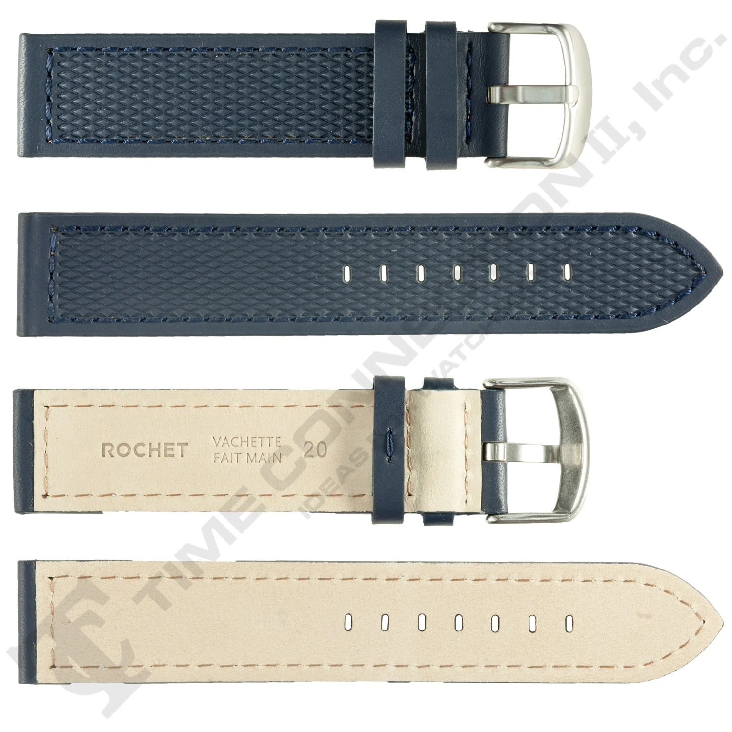 ROCHET ZRC No. 543 Neoprene Cowhide Grain Fine Leather Straps (18mm~22mm) - Image 3