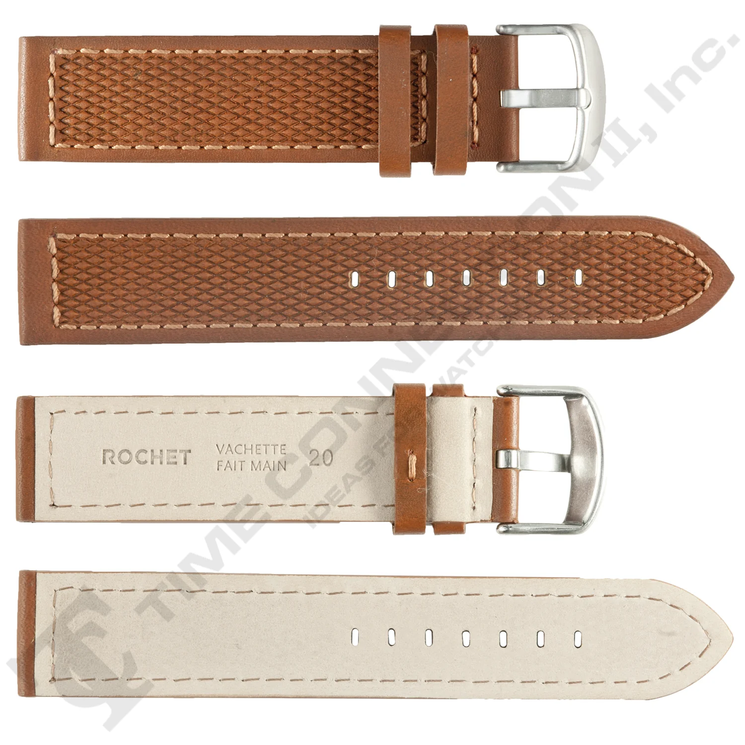 ROCHET ZRC No. 543 Neoprene Cowhide Grain Fine Leather Straps (18mm~22mm) - Image 5