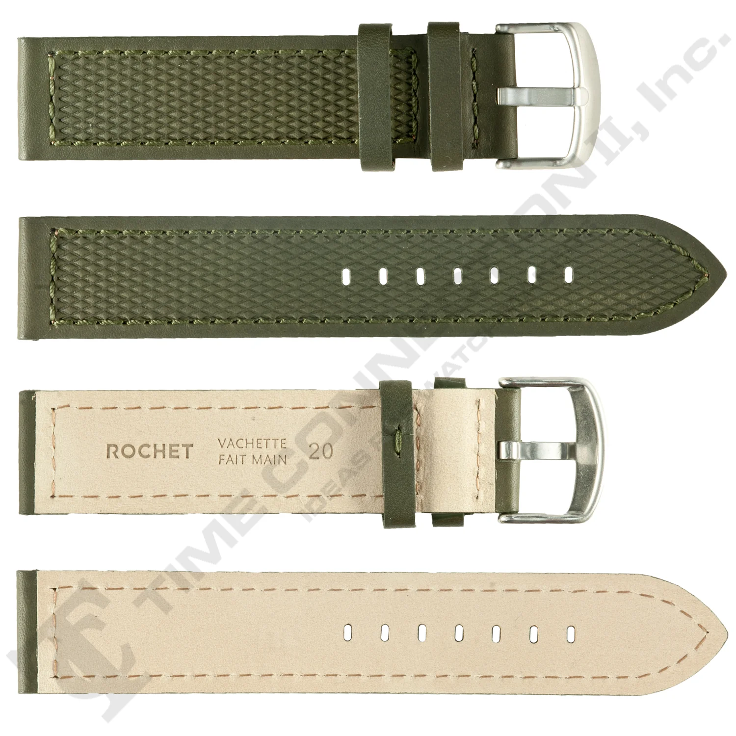 ROCHET ZRC No. 543 Neoprene Cowhide Grain Fine Leather Straps (18mm~22mm) - Image 6