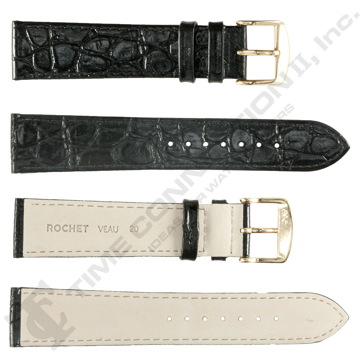 ROCHET ZRC No. 619 Crocodile Grain Fine Leather Straps (12mm~22mm) - Image 2