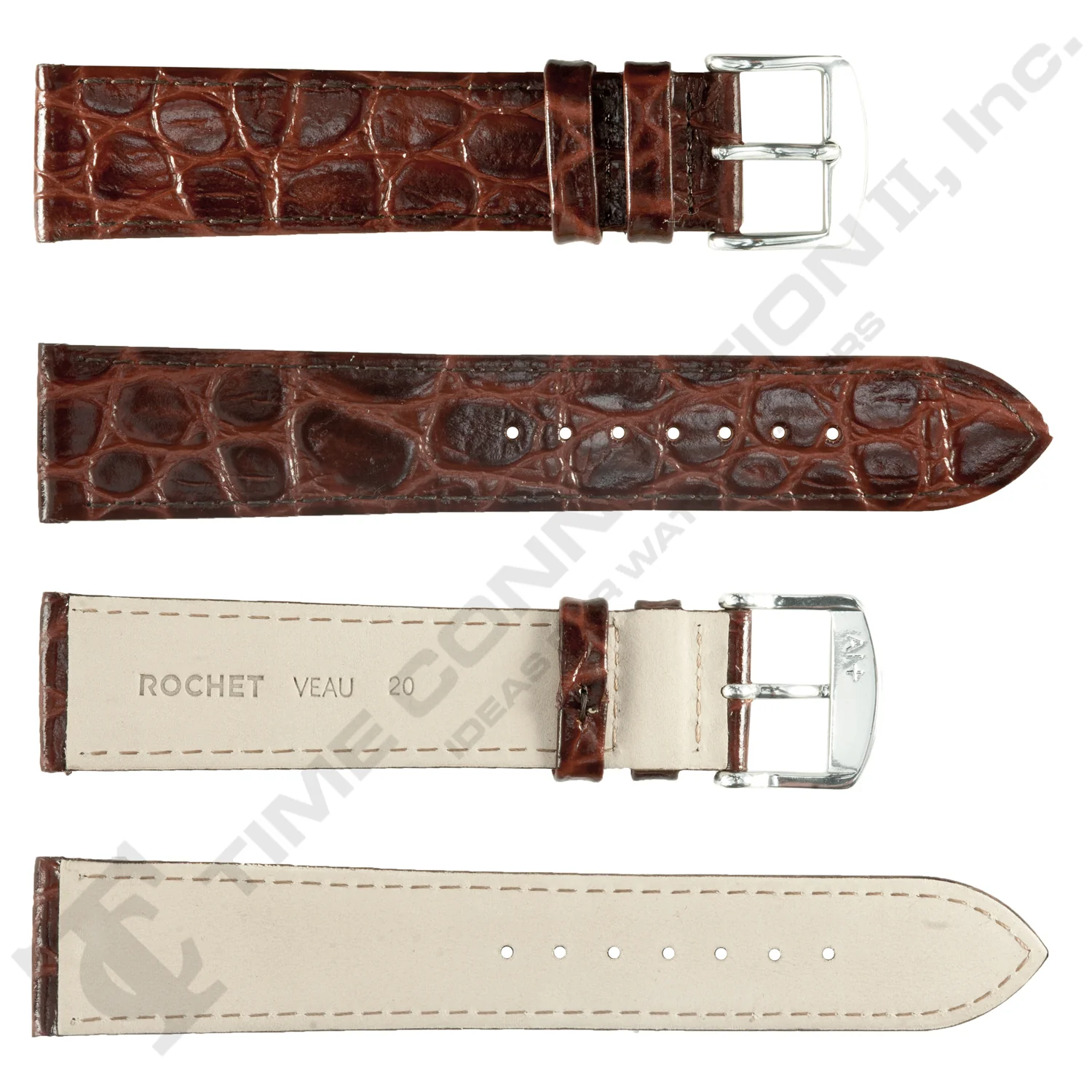 ROCHET ZRC No. 619 Crocodile Grain Fine Leather Straps (12mm~22mm) - Image 3