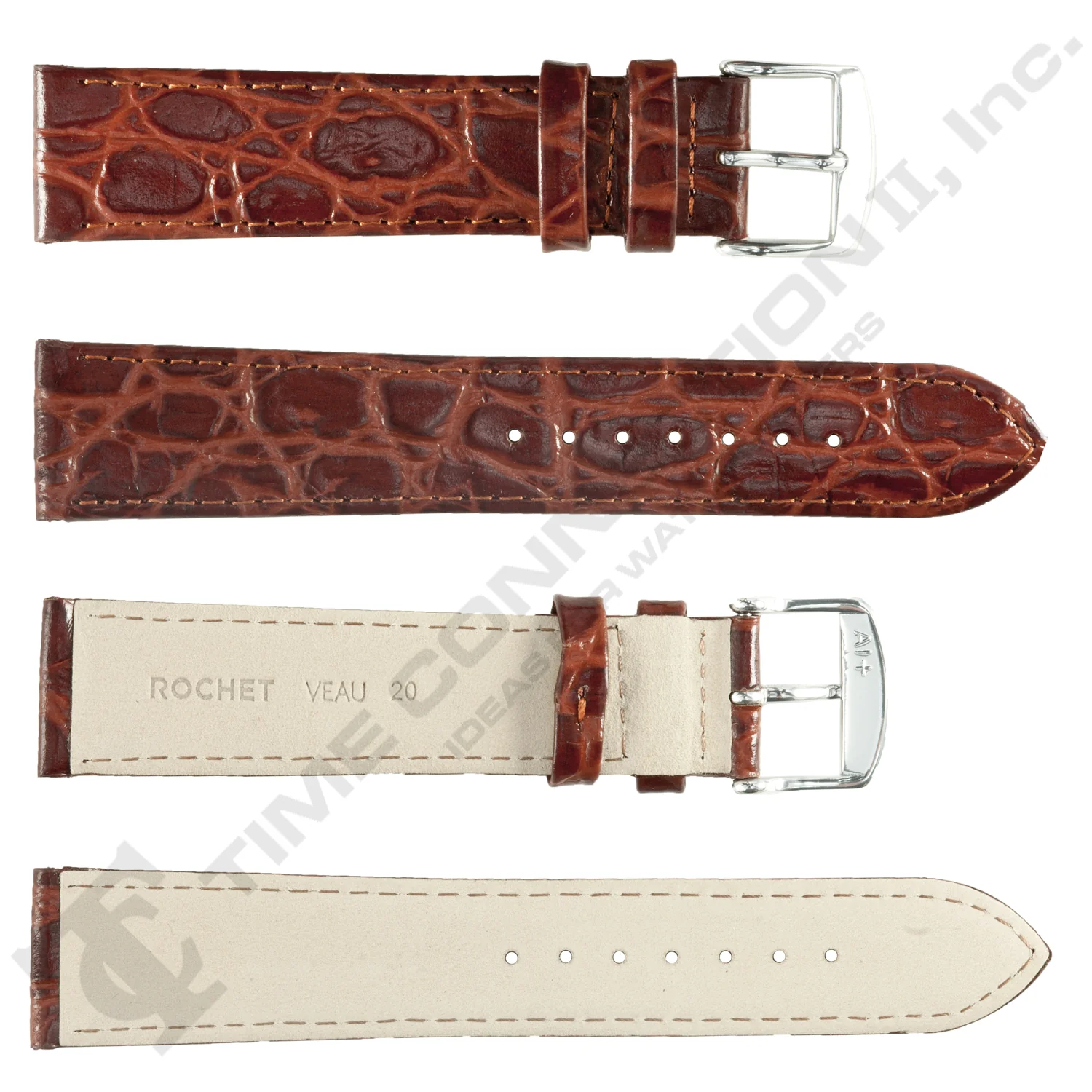 ROCHET ZRC No. 619 Crocodile Grain Fine Leather Straps (12mm~22mm) - Image 4