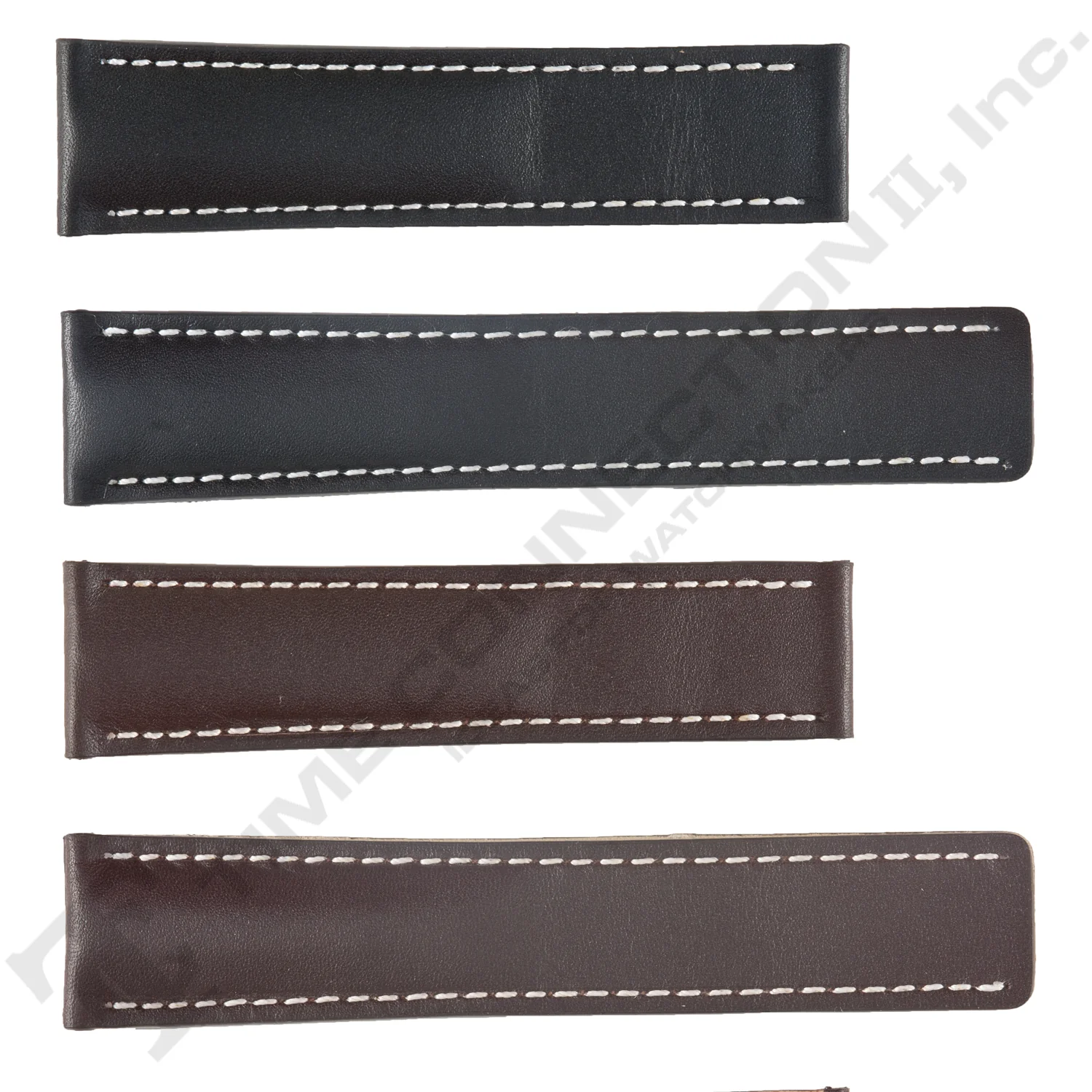 ROCHET ZRC No. 787 Calf Grain White Stitch to fit Breitling Deployment Buckle Leather Straps (20mm~22mm)