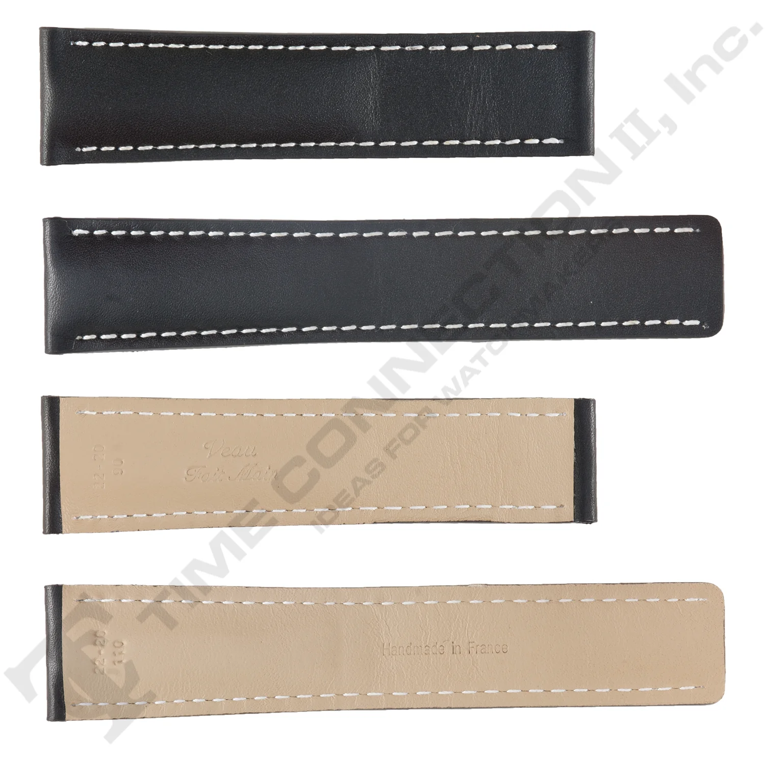 ROCHET ZRC No. 787 Calf Grain White Stitch to fit Breitling Deployment Buckle Leather Straps (20mm~22mm) - Image 2