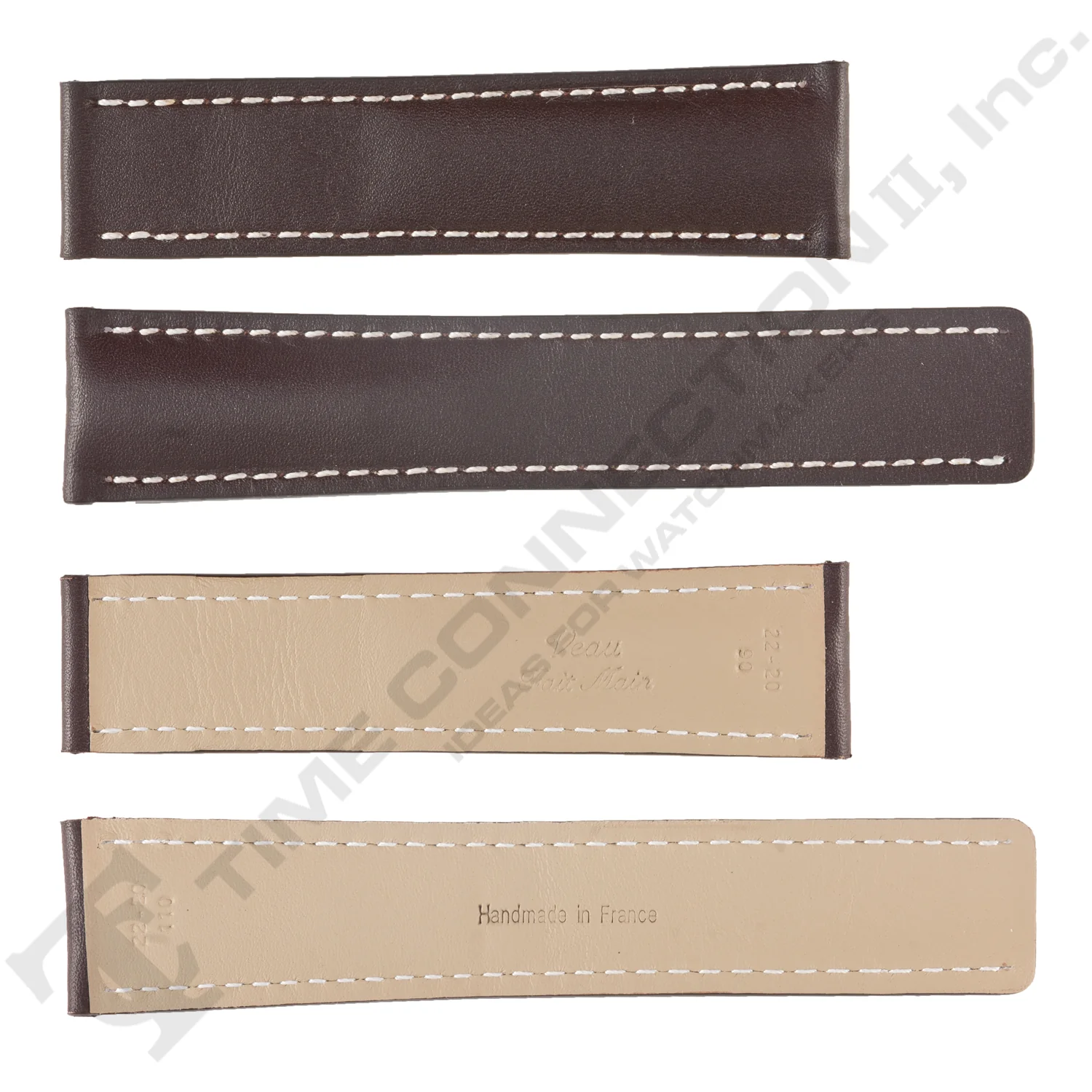 ROCHET ZRC No. 787 Calf Grain White Stitch to fit Breitling Deployment Buckle Leather Straps (20mm~22mm) - Image 3