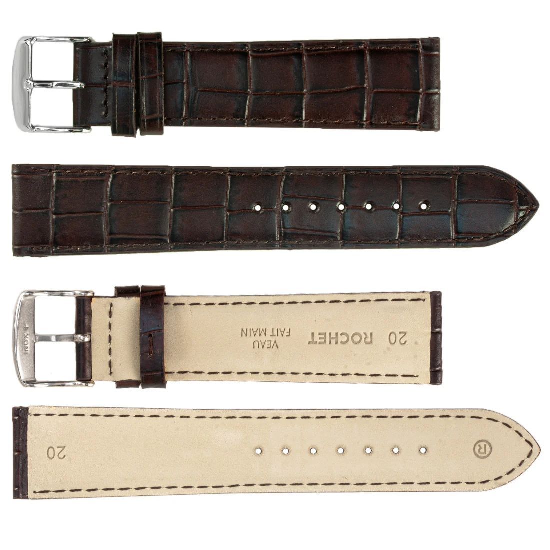 ROCHET ZRC No. 549 Alligator Grain Fine Leather Straps (12mm ~ 24mm) - Image 3