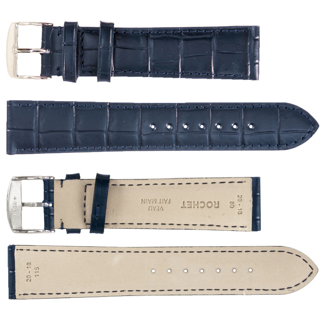 ROCHET ZRC No. 549 Alligator Grain Fine Leather Straps (12mm ~ 24mm) - Image 5