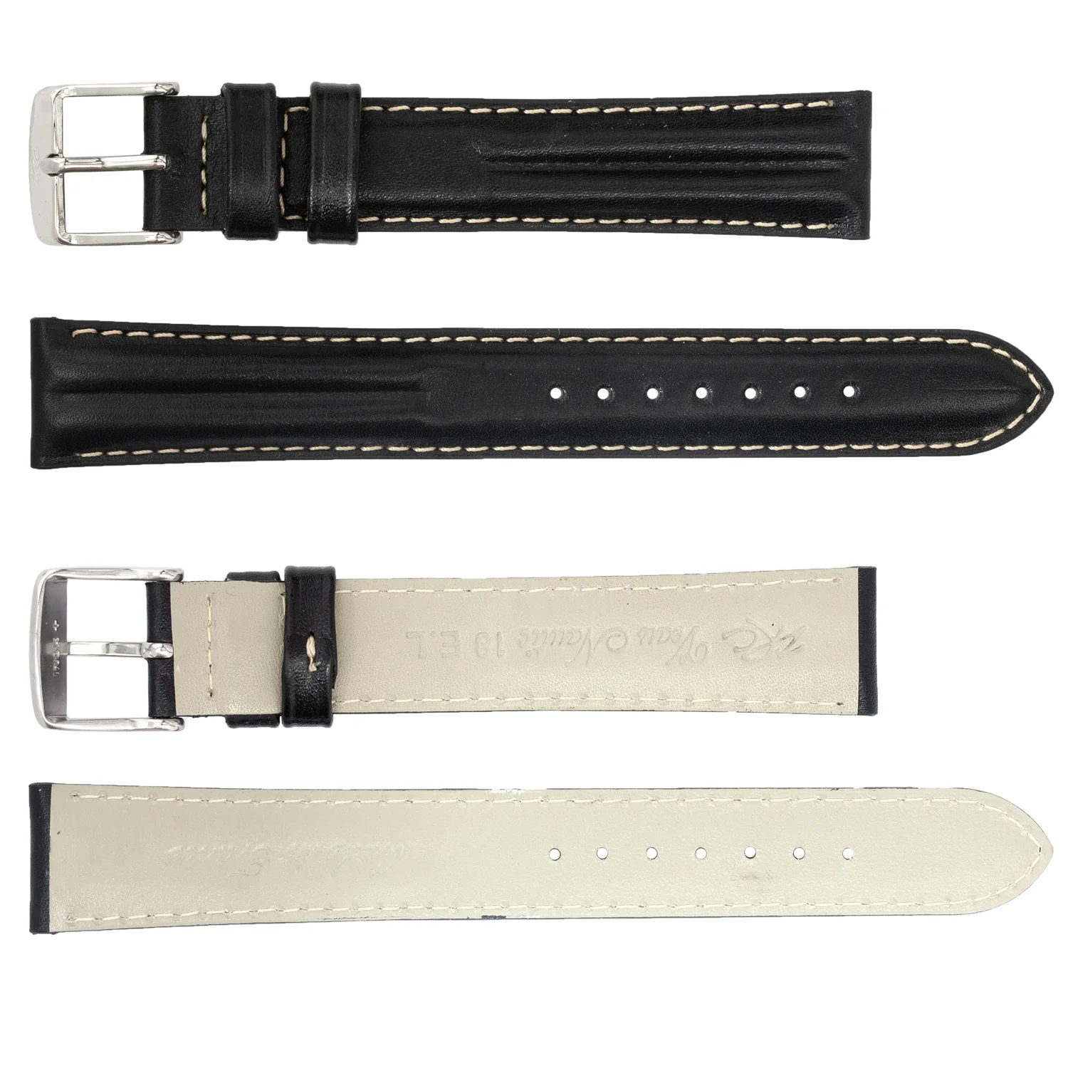 ROCHET ZRC No. 553 Long Nautical Calfskin Fine Padded Leather Straps (18mm~20mm)