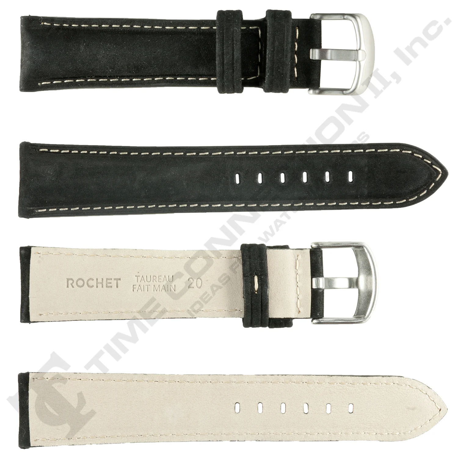 ROCHET ZRC No. 572 Young Bull Nubuck Fine Leather Straps (20mm~22mm) - Image 2
