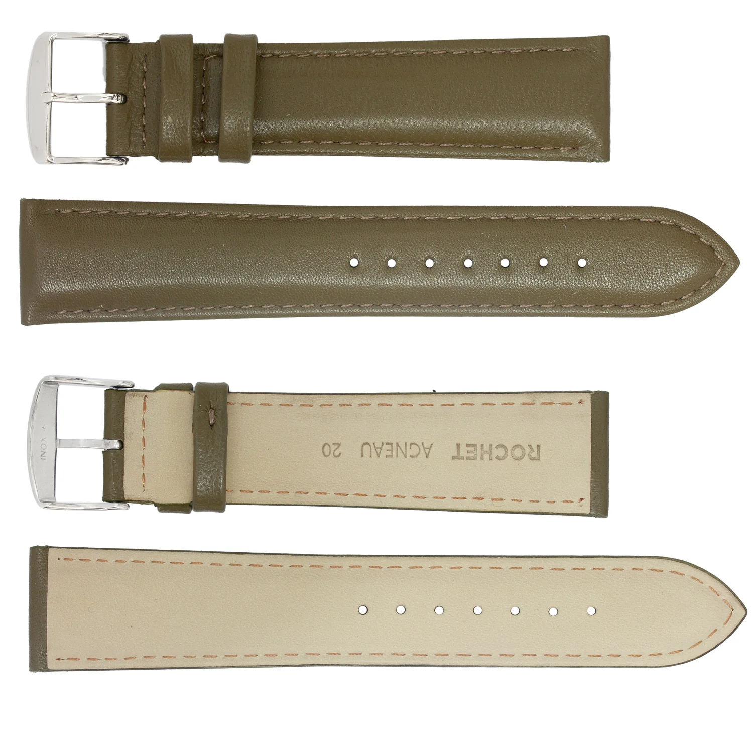 ROCHET ZRC No. 633 Lamb Padded Fine Leather Straps (12mm~24mm) - Image 4
