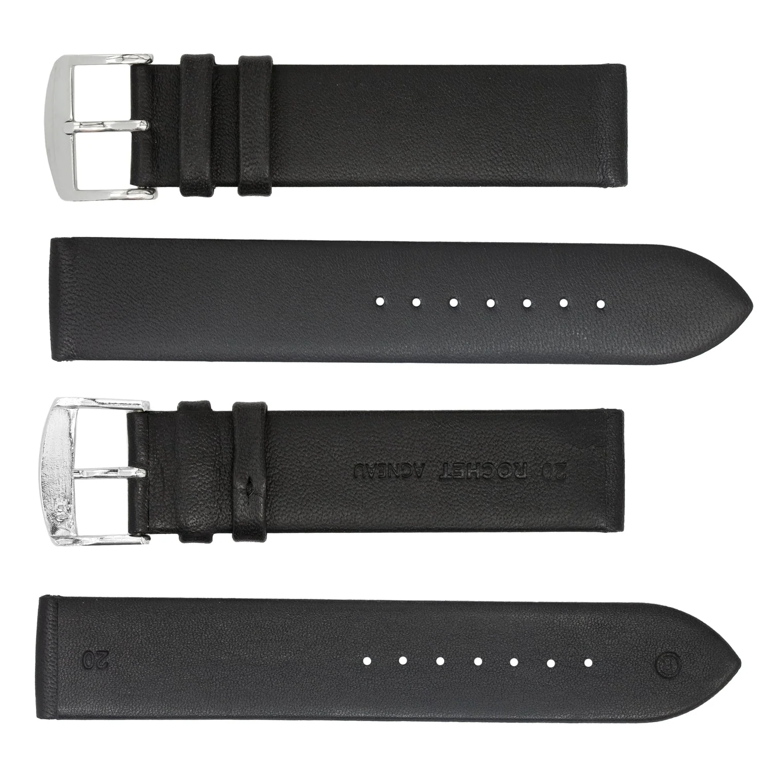ROCHET ZRC No. 634 Long Lamb Flat Fine Leather Straps (12mm~20mm)