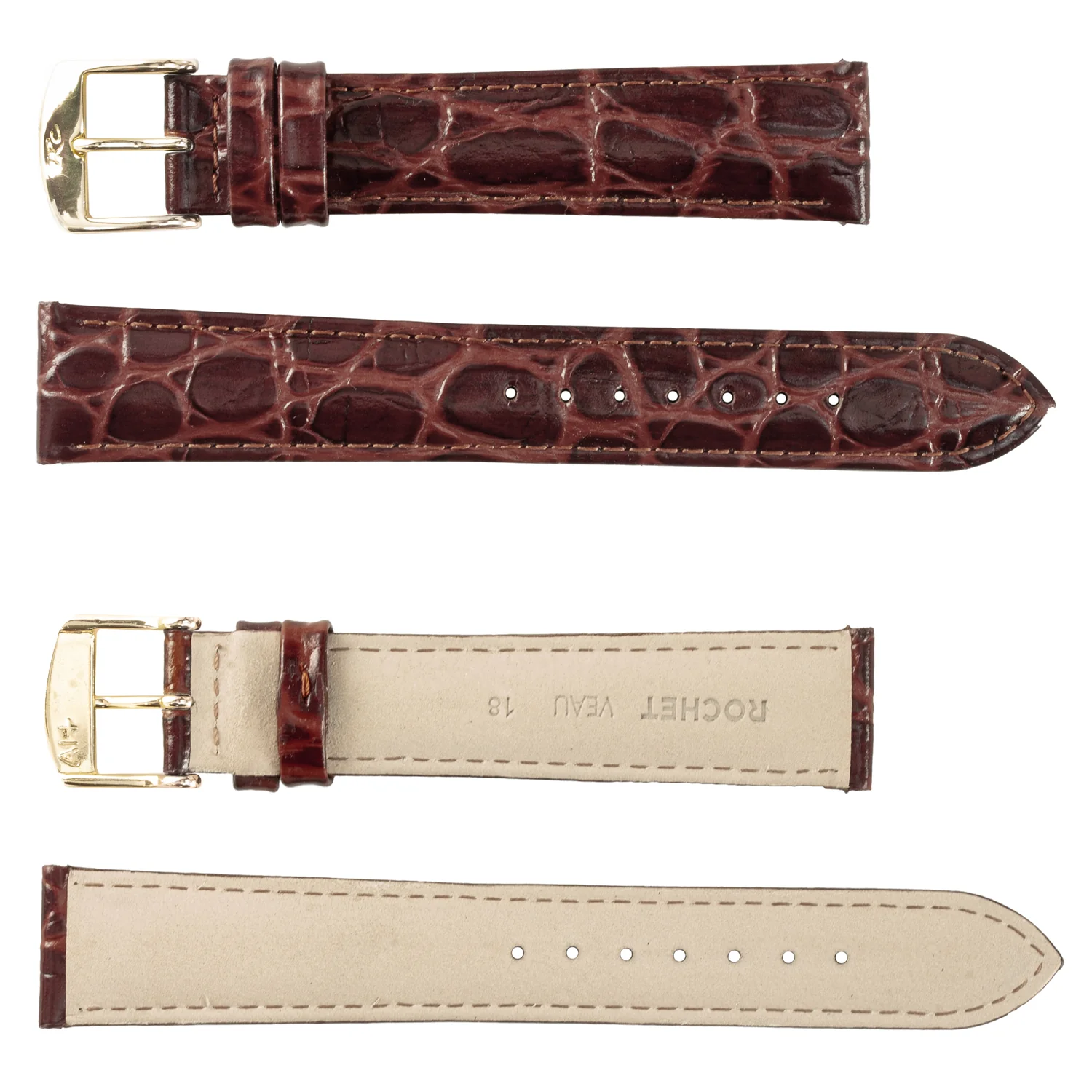 ROCHET ZRC No. 639 Crocodile Grain Fine Leather Straps (10mm~22mm) - Image 5
