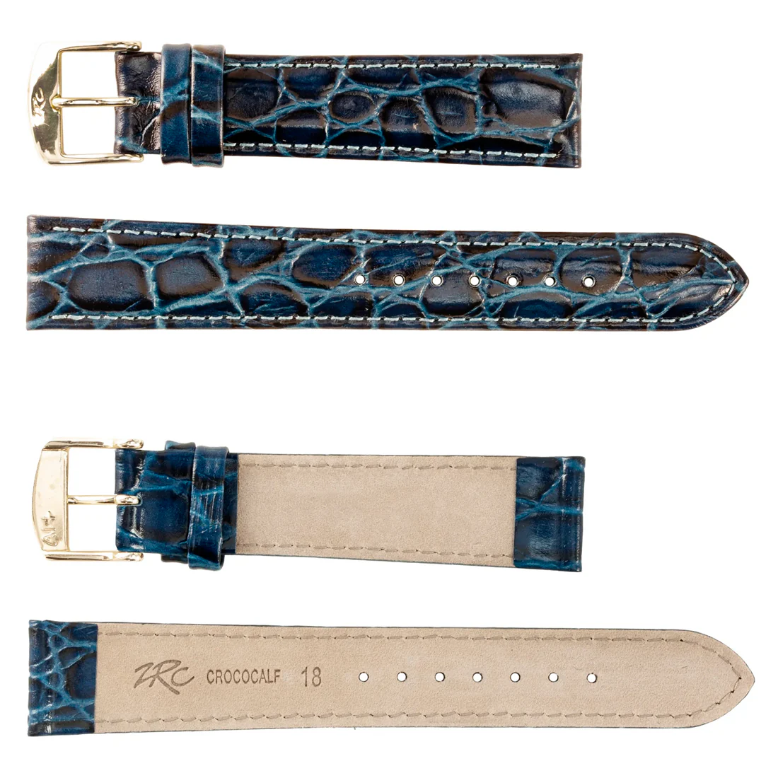 ROCHET ZRC No. 639 Crocodile Grain Fine Leather Straps (10mm~22mm) - Image 6
