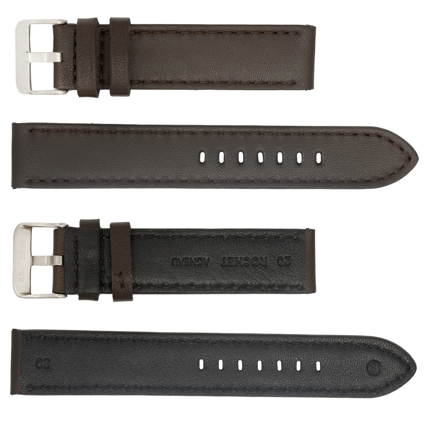 ROCHET ZRC No. 654 Lamb Thick Fine Leather Straps (20mm~26mm) - Image 3